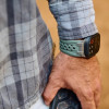 Ремешок каучуковый UAG Monarch для Apple Watch 49/46/45/44 мм черный/титановый (Black/Titanium) (194158114036)