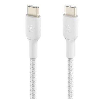 Кабель Belkin BoostCharge Braided USB-C - USB-C 1 м (CAB004bt1MWH) White