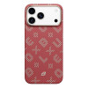 Чехол BlueO Gilded Tactile Woven Aramid Fiber Magnetic Case для iPhone 17 Pro Red (BL061-17pro-Red)