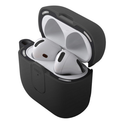 Чехол из полиуретана Uniq CLYDE для AirPods 4 Charcoal/Dark Grey (AIRPODS(2024)-CLYCHRDGRY)