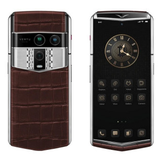 Vertu Agent Q Alligator Skin Amber Brown