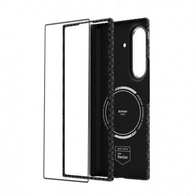 Чехол + стекло Benks ArmorGrid Air Grand Combo Case Kevlar для Samsung Galaxy Z Fold 8 Ultra (Obsidian Black)