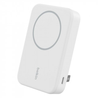 Внешний аккумулятор Belkin BoostCharge Pro Magnetic Power Bank с беспроводной зарядкой 15W 10000mAh (BPD008btWH) белый