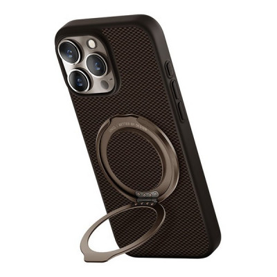 Чехол Uniq Keva Air Kevlar + GripFit Premium Mount MagSafe для iPhone 16 Pro Brown (IP6.3P(2024)-KAGPBBWN)