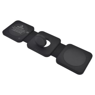 Беспроводное зарядное устройство Dviced 3-in-1 Foldable Magnetic Wireless Charger (DV230003) Black
