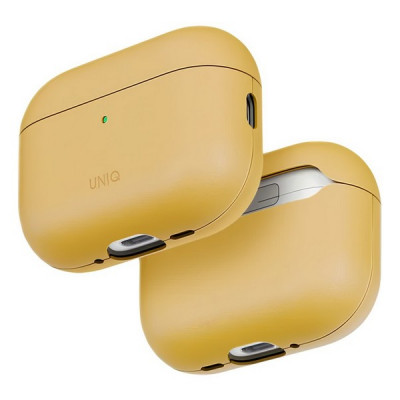 Чехол Uniq Lyden Vex Vegan Leather для AirPods Pro 3 Canary Yellow (AIRPODSPRO3-LYDVCYEL)