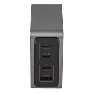Зарядное устройство Ugreen X763 Nexode Pro 160W USB-A+3*USB-C GaN Tech Fast Charger с кабелем (25877) серый