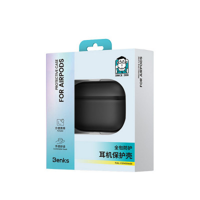 Чехол Benks Mist Protective Case для AirPods Pro 3 (C.K.FF.AP.BK.0044) Black