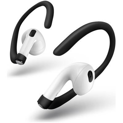 Крепление Uniq Loop sports ear hooks Dual pack для AirPods 3 (LSPORTSEHKS-WHTBLK), белый/черный
