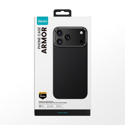 Чехол Benks Air 600D С1 Kevlar Case для iPhone 18 Pro Max/17 Pro Max 6.9" (C.K.FL.AP.BK.A073) Black