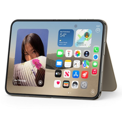 Чехол Apple iPhone Duo Folio with Kickstand (MKR64) Taupe