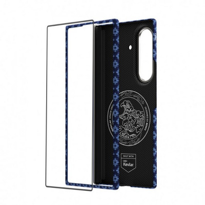 Чехол + стекло Benks ArmorGrid Air Grand Combo Case Kevlar для Samsung Galaxy Z Fold 8 Ultra (Beyond Blue)