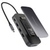 Хаб Powerology USB-C Hub & SSD Drive 256GB PD 100W (PWSDHB256) Gray