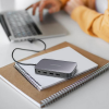 Хаб Powerology USB-C Hub & SSD Drive 256GB PD 100W (PWSDHB256) Gray