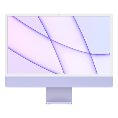 Apple iMac 24" Retina 4,5K, M1 (8C CPU, 8C GPU), 8 ГБ, 256 ГБ SSD, фиолетовый (Z130000BK)