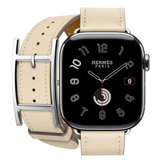 Apple Watch Series 11 Hermes 42 mm Hapi Double Tour Craie