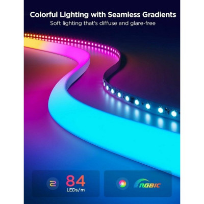 Неоновая светодиодная лента Govee Neon Rope Light for Wall Lining 5 м (H66413D1)