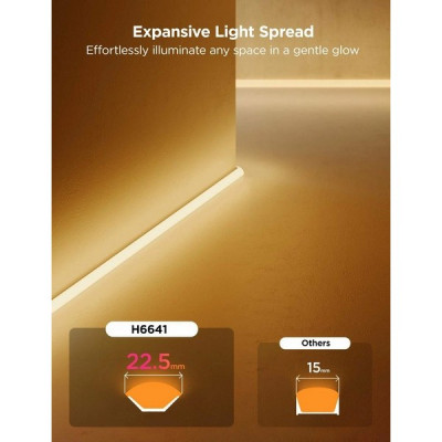 Неоновая светодиодная лента Govee Neon Rope Light for Wall Lining 5 м (H66413D1)