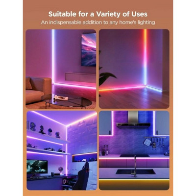 Неоновая светодиодная лента Govee Neon Rope Light for Wall Lining 5 м (H66413D1)
