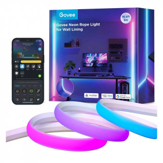 Неоновая светодиодная лента Govee Neon Rope Light for Wall Lining 5 м (H66413D1)