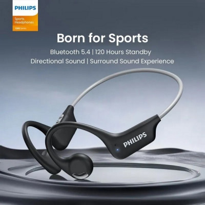 Беспроводные наушники Philips 1000 Series Open-ear Wireless Swimming Headphones (TAA1708BK) Black