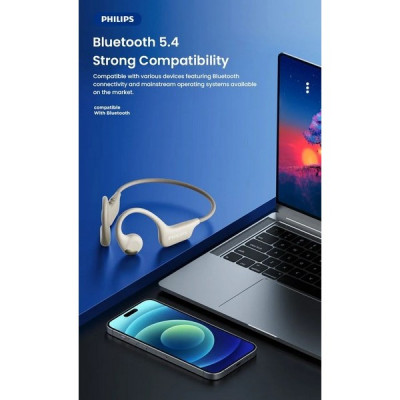 Беспроводные наушники Philips 1000 Series Open-ear Wireless Swimming Headphones (TAA1708BK) Black