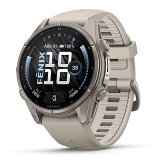 Garmin Fenix 9 43 мм Titanium with Fog Gray Silicone Band (010-04761-00/010-04761-01)