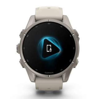 Garmin Fenix 9 43 мм Titanium with Fog Gray Silicone Band (010-04761-00/010-04761-01)
