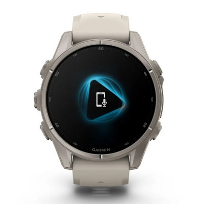 Garmin Fenix 9 43 мм Titanium with Fog Gray Silicone Band (010-04761-00)