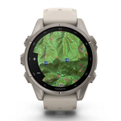 Garmin Fenix 9 43 мм Titanium with Fog Gray Silicone Band (010-04761-00)