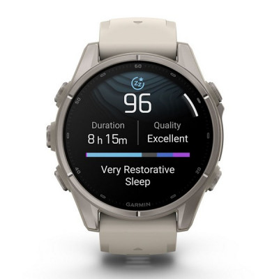 Garmin Fenix 9 43 мм Titanium with Fog Gray Silicone Band (010-04761-00)