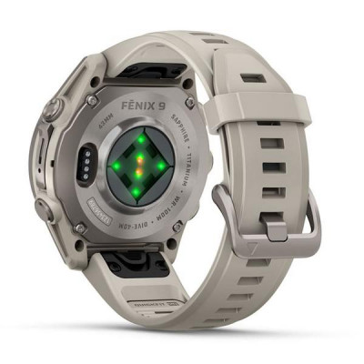 Garmin Fenix 9 43 мм Titanium with Fog Gray Silicone Band (010-04761-00)