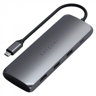 Адаптер Satechi USB-C Hybrid Multiport Adapter with SSD Enclosure ST-UCHSEM (серый космос)