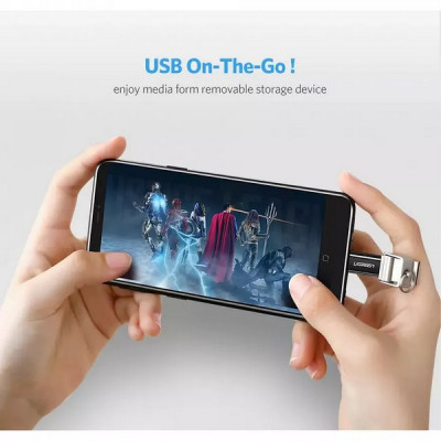 Адаптер Ugreen US157 USB-C to Micro USB Adapter (30391) черный