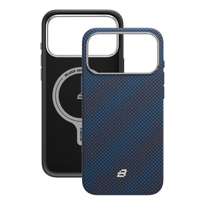 Чехол BlueO Gilded Tactile Woven Galaxy Aramid Fiber Magnetic для iPhone 17 Pro Max Galaxy Blue (BL065-17promax-Blue)