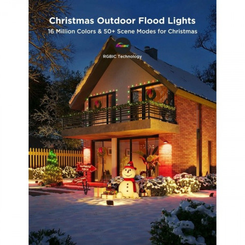 Светодиодные интеллектуальные прожекторы Govee RGBICWW Outdoor Flood Lights 2 1000 Lumen 4 шт. (H8057C11)