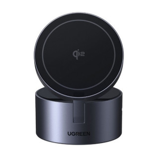Беспроводное зарядное устройство Ugreen W712 3-in-1 Magnetic Qi2 Wireless Charger 15W (65148) серый космос