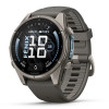 Garmin Fenix 9 43 мм Titanium with Pebble Gray Silicone Band (010-04761-10)