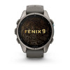 Garmin Fenix 9 43 мм Titanium with Pebble Gray Silicone Band (010-04761-10)