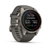 Garmin Fenix 9 43 мм Titanium with Pebble Gray Silicone Band (010-04761-10)
