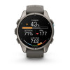 Garmin Fenix 9 43 мм Titanium with Pebble Gray Silicone Band (010-04761-10)