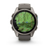 Garmin Fenix 9 43 мм Titanium with Pebble Gray Silicone Band (010-04761-10)