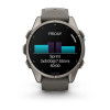 Garmin Fenix 9 43 мм Titanium with Pebble Gray Silicone Band (010-04761-10)