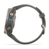 Garmin Fenix 9 43 мм Titanium with Pebble Gray Silicone Band (010-04761-10)