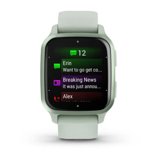 Умные часы Garmin Venu Sq 2 цвета мяты и безелем мятного цвета 010-02701-12