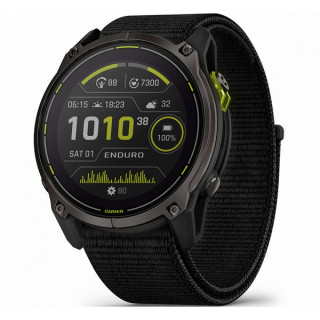 Умные часы Garmin Enduro 3 с черным нейлоновым ремешком UltraFit (010-02751-00/010-02751-01)