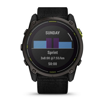 Умные часы Garmin Enduro 3 с черным нейлоновым ремешком UltraFit (010-02751-00/010-02751-01)