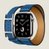 Apple Watch Series 11 Hermes 42 mm Hapi Double Tour Bleu De France