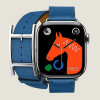 Apple Watch Series 11 Hermes 42 mm Hapi Double Tour Bleu De France