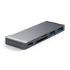 USB-хаб Satechi Type-C Pass-Through USB Hub для MacBook (ST-TCUPM) Space Gray